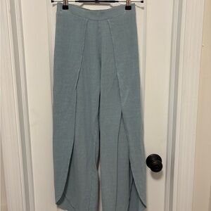 Women's Flowy Pants in Light Blue